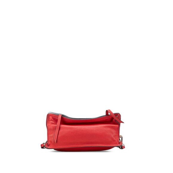 PRADA Red Leather Shoulder Bag - Picture 3 of 10